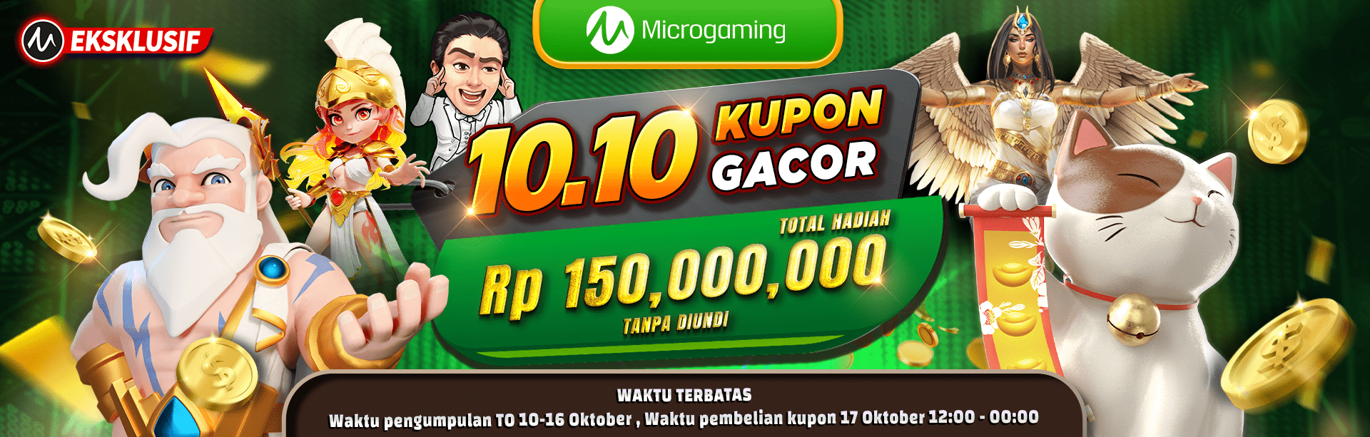 BONUS DEPOSIT FREEBET 10% CLAIM 3X SETIAP HARI KHUSUS ALL GAMES SLOT